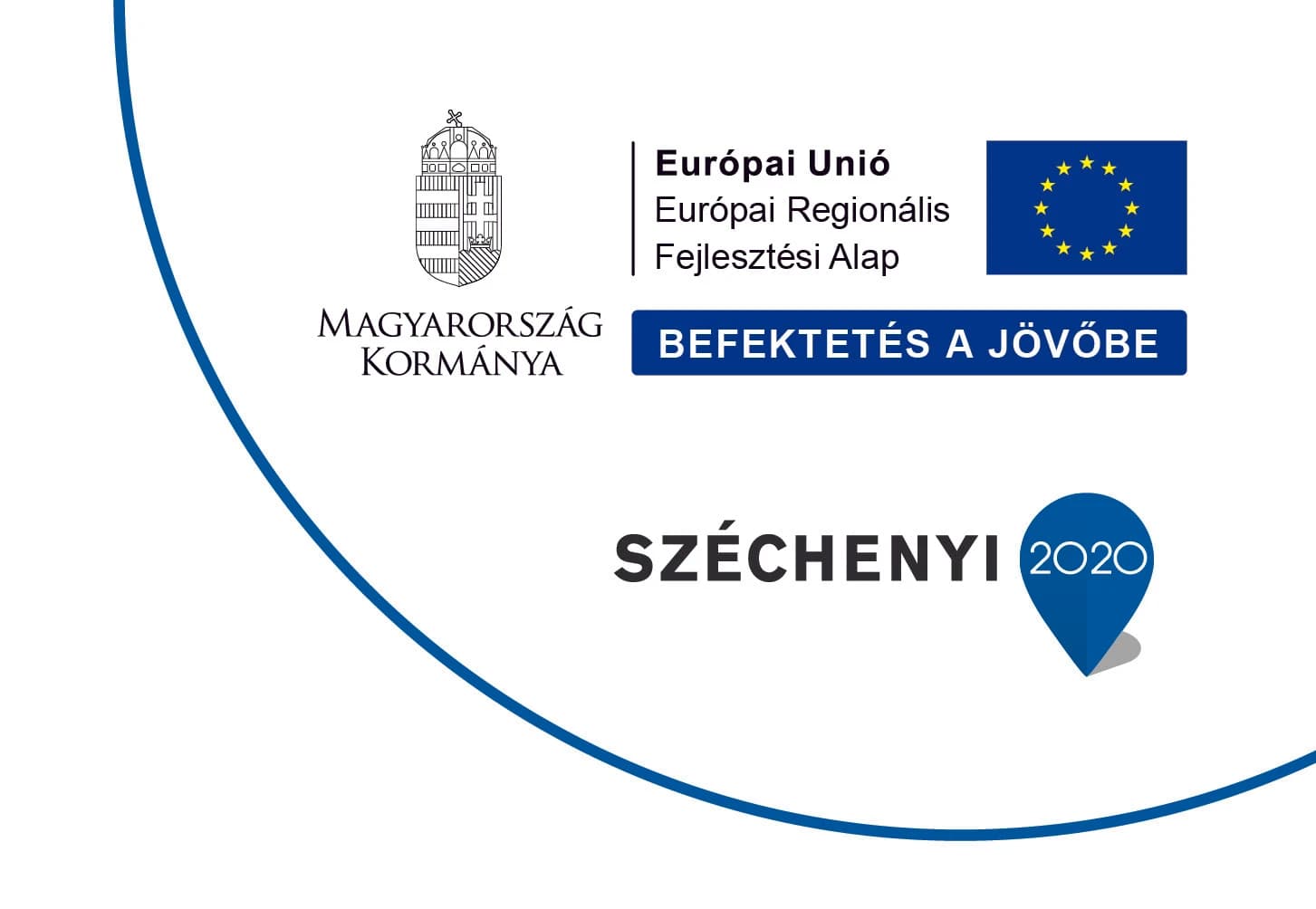 Info block: Government of Hungary, European Union — European Regional Development Fund, Széchenyi 2020, “Investing in your future”.