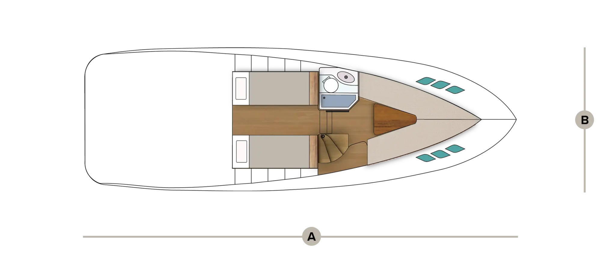 Kabinenplan des Wia 330.