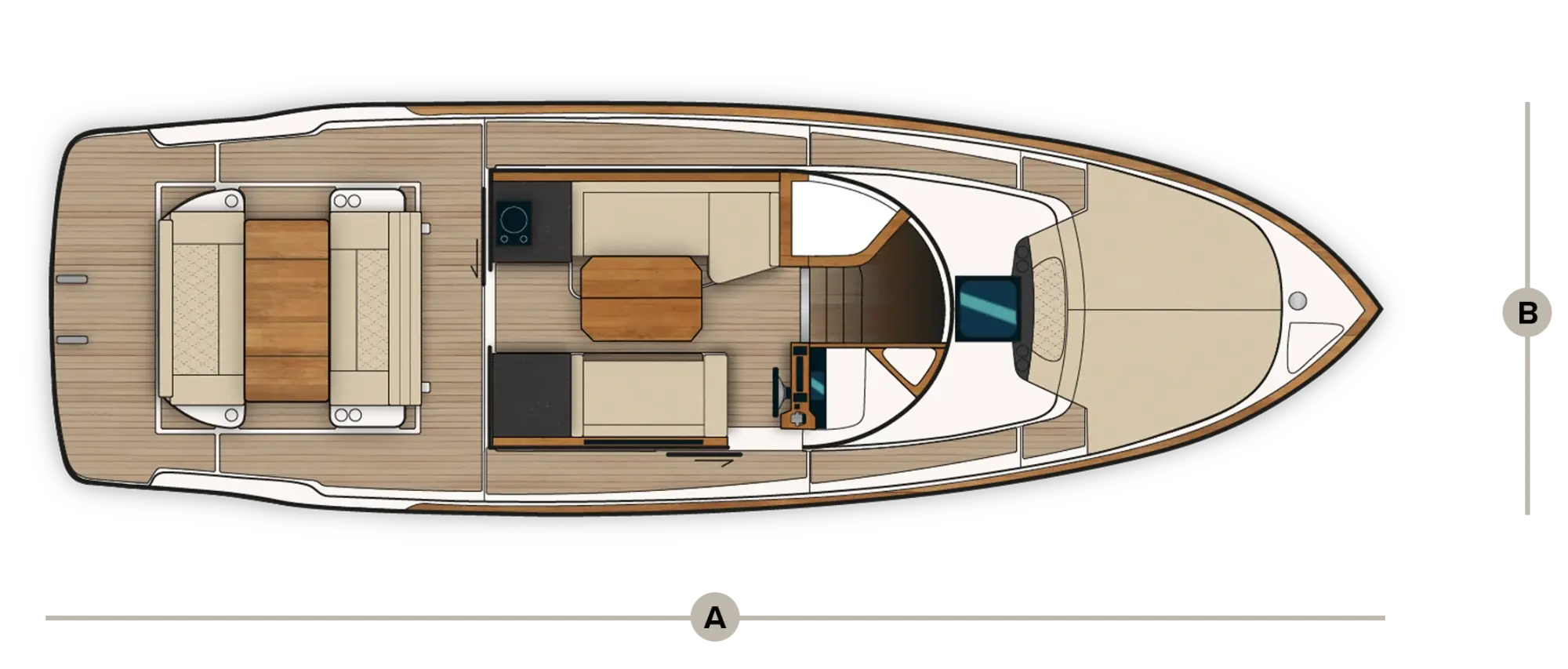 Decksplan des Wia 350.